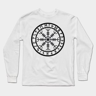 Helm of Awe /// Rune Circle Long Sleeve T-Shirt